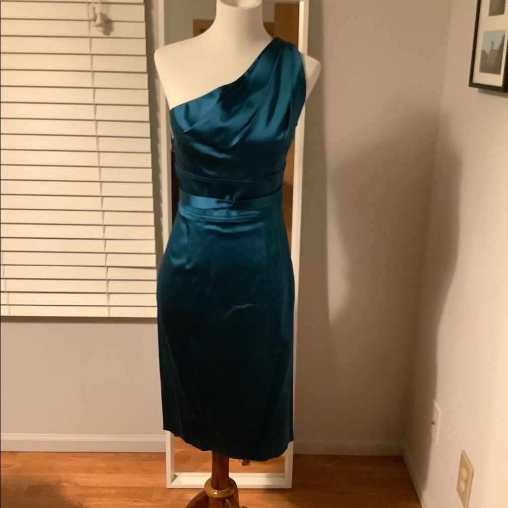 Calvin Klein Cocktail One Shoulder Midi Dress